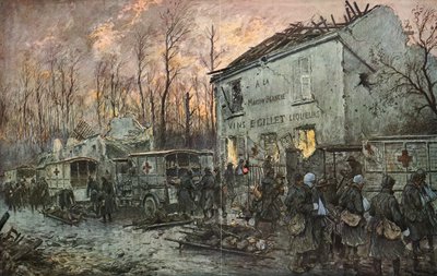 「戦争中の自動車」 作： Georges Bertin Scott